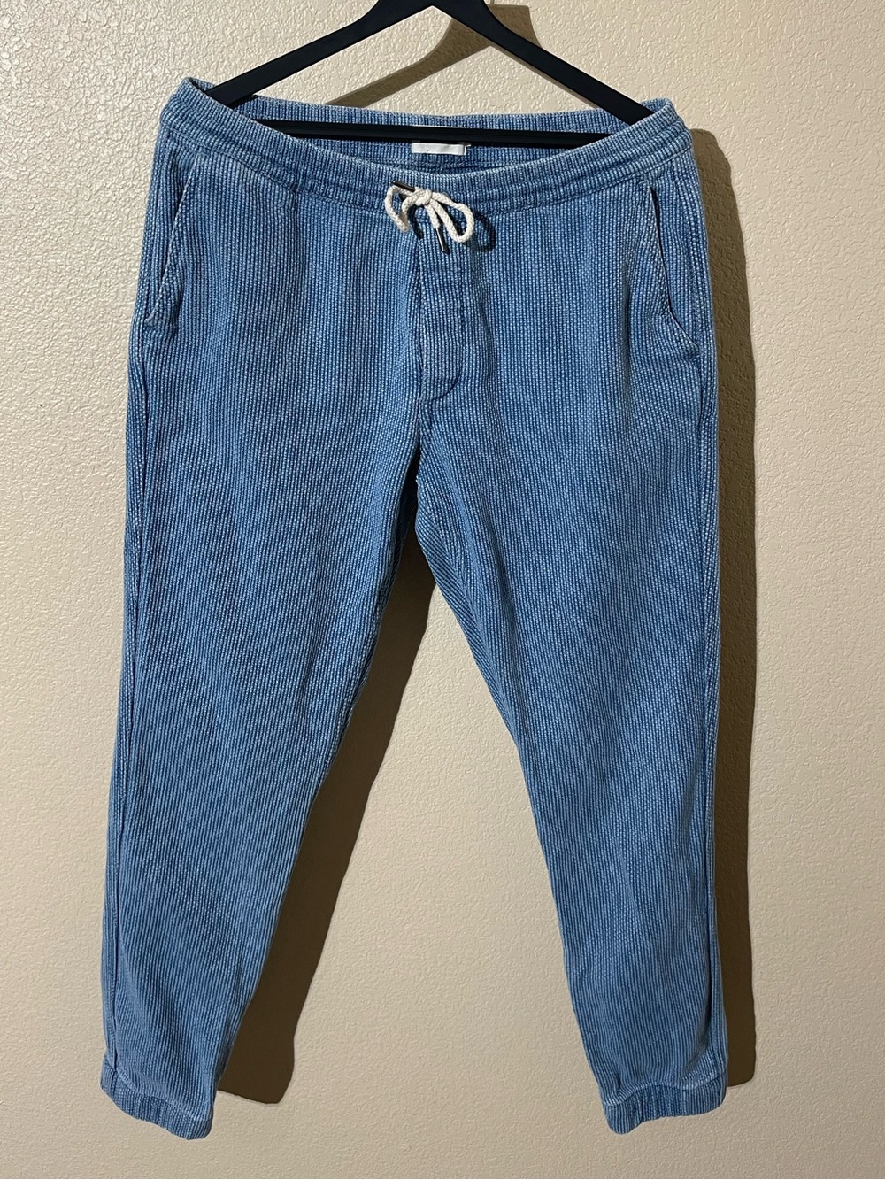 Taylor Stitch Light Blue Corduroy Jogger Pants